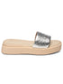 GNIST Metallic Flatform Silver Platform heels