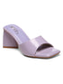 GNIST Lavender Chuncky Patent Block Heel