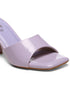GNIST Lavender Chuncky Patent Block Heel