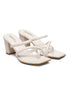 GNIST White Strap Office Block Heel