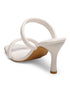 GNIST White Quilted Strap Stilettos Heel