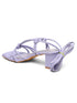 GNIST Lavender Strappy Tie up Block Heel Sandal