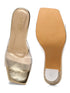 GNIST Gold Transparent Strap Stilettos Heel
