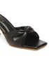 GNIST Black Styliesh Knot Strap Stilettos Heel