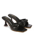 GNIST Black Styliesh Knot Strap Stilettos Heel