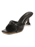 GNIST Black Styliesh Knot Strap Stilettos Heel