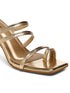 GNIST Gold Multi Strap Stilettos Heel