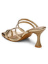 GNIST Gold Multi Strap Stilettos Heel