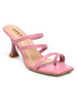 GNIST Pink Multi Strap Stilettos Heel