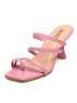 GNIST Pink Multi Strap Stilettos Heel