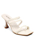 GNIST White Multi Strap Stilettos Heel