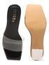 GNIST Black Transparent Clear Block Heels