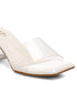 GNIST White Transparent Clear Block Heels