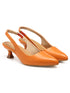 GNIST Sling back Pumps Orange Kitten Heels