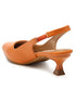 GNIST Sling back Pumps Orange Kitten Heels