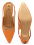 GNIST Sling back Pumps Orange Kitten Heels