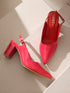 GNIST Classic Pumps Red Block Heels