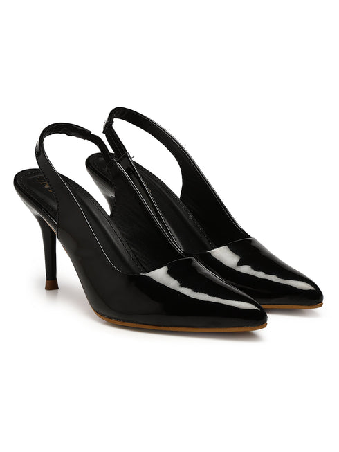 GNIST Pointed Pumps Black Stiletto Heels