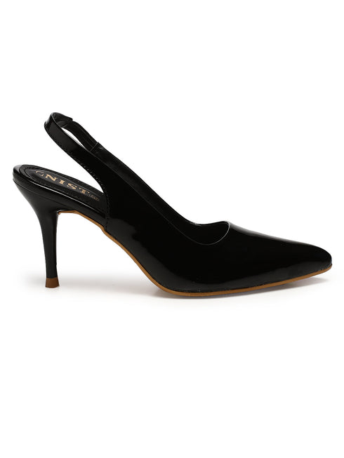 GNIST Pointed Pumps Black Stiletto Heels