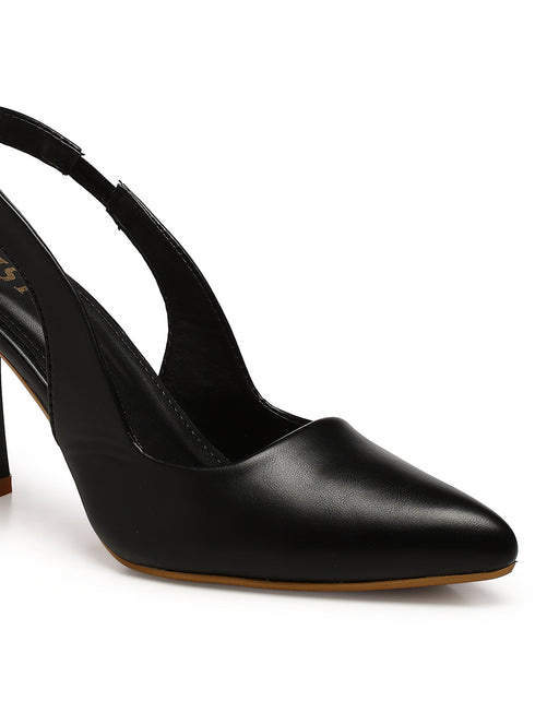 GNIST Pointed Pumps Black Stiletto Heels