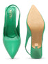 GNIST Pointed Pumps Green Stiletto Heels