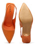 GNIST Pointed Pumps Orange Stiletto Heels