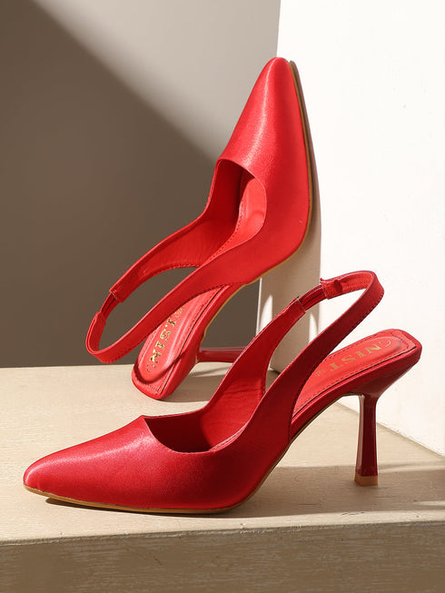 GNIST Pointed Pumps Red Stiletto Heels