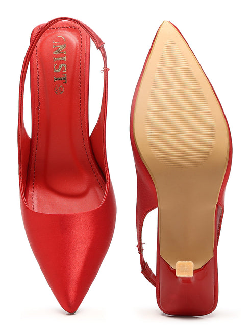 GNIST Pointed Pumps Red Stiletto Heels