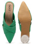 GNIST Comfort Mule Green Round Heels
