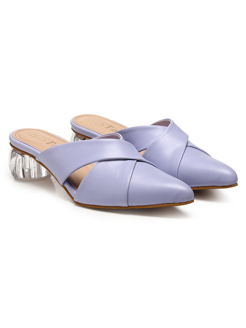 GNIST Comfort Mule Lavender Round Heels