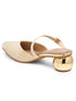 GNIST Party Mule Nude Round Heels
