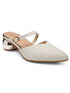 GNIST Party Mule White Round Heels