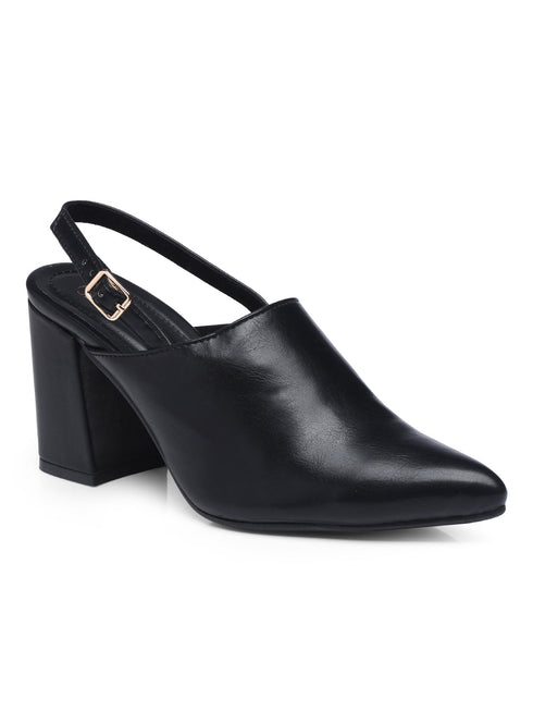GNIST Regular Black Block Heel Boots