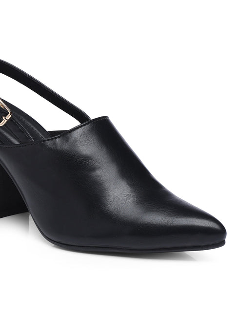 GNIST Regular Black Block Heel Boots