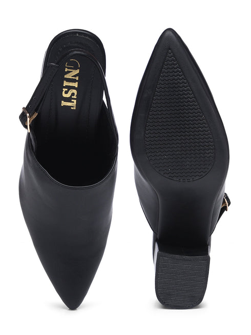 GNIST Regular Black Block Heel Boots