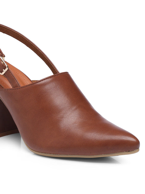 GNIST Regular Tan Block Heel Boots