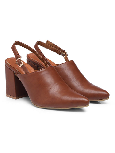 GNIST Regular Tan Block Heel Boots