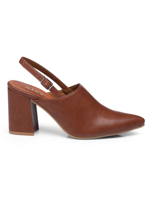 GNIST Regular Tan Block Heel Boots