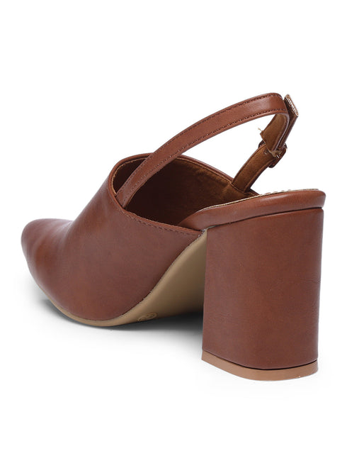 GNIST Regular Tan Block Heel Boots