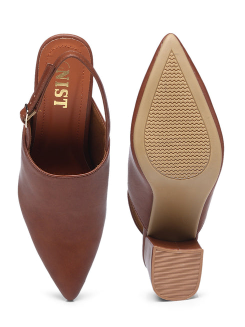 GNIST Regular Tan Block Heel Boots