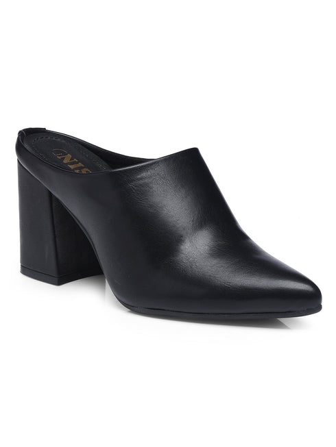 GNIST Regular Black Block Heel Boots