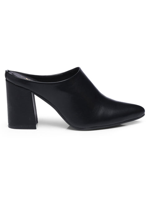 GNIST Regular Black Block Heel Boots