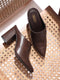 GNIST Regular Brown Block Heel Boots