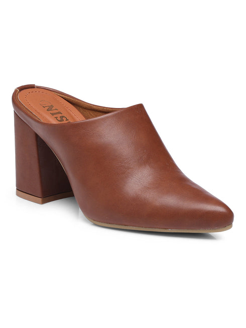 GNIST Regular Tan Block Heel Boots