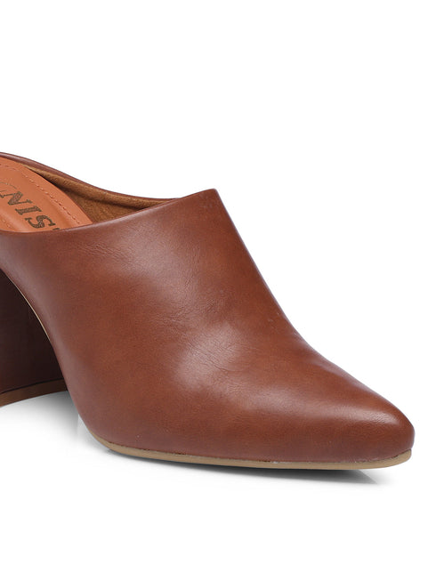 GNIST Regular Tan Block Heel Boots