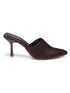 GNIST Pointed Mule Brown Stiletto Heel