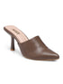 GNIST Pointed Mule Khaki Stiletto Heel