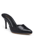 GNIST Classy Pointed Mule Black Stiletto Heel