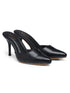 GNIST Classy Pointed Mule Black Stiletto Heel