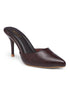 GNIST Classy Pointed Mule Brown Stiletto Heel